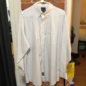 Jos A Bank 16.5-34 dress shirt lined pattern
